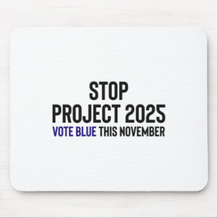 Stop Project 2025 - Stem Blauw 1 Muismat