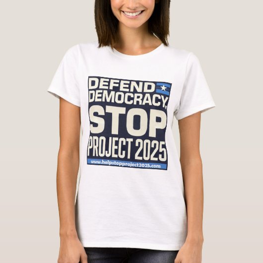 STOP Project 2025 T-shirt (Voorkant)