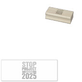 Stop Project 2025 Trump Amerikaanse Patriottische  Rubberstempel (Gestempeld)