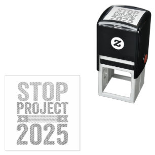 Stop Project 2025 Trump Amerikaanse Patriottische Zelfinktende Stempel