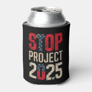 Stop Project 2025 Trump Biden Vintage Blikjeskoeler