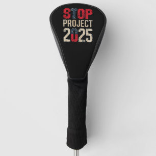 Stop Project 2025 Trump Biden Vintage Golfheadcover