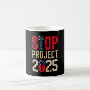 Stop Project 2025 Trump Biden Vintage Koffiemok