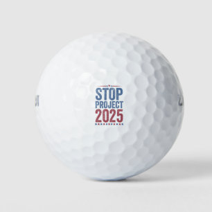 Stop Project 2025 Trump Harris Amerikaanse patriot Golfballen