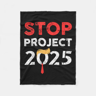 Stop Project 2025 Trumps Project tegen Trump Fleece Deken