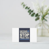 STOP Project 2025 Visitekaartje (Staand voorkant)