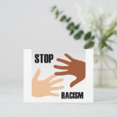 Stop racisme briefkaart (Staand voorkant)