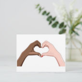 Stop racisme briefkaart (Staand voorkant)