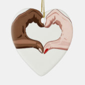 Stop racisme keramisch ornament (Rechts)