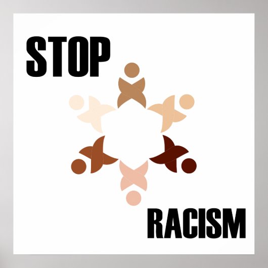 Stop racisme poster (Voorkant)