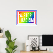 Stop racisme poster (Thuiskantoor)