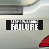 STOP REWARING FAILURE Bumpersticker (Op auto)