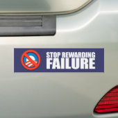 STOP REWARING FAILURE Bumpersticker (Op auto)