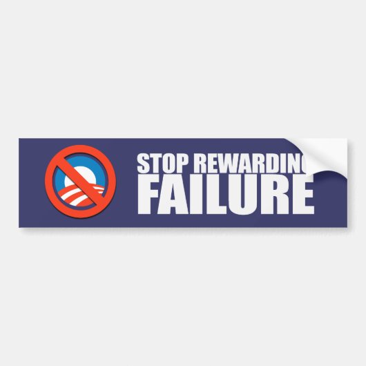 STOP REWARING FAILURE Bumpersticker (Voorkant)