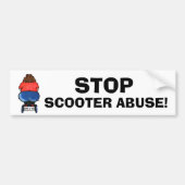 STOP SCOOTER ABUSE! Bumper Stickers (Devant)