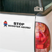 STOP SCOOTER ABUSE! Bumperstickers (Op Truck)