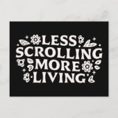 Stop scrolling doomscrolling quotes aesthetic briefkaart (Voorkant)