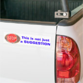 STOP SIGN BUMPERSTICKER (Op Truck)