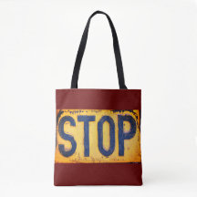STOP Sign Canvas tas