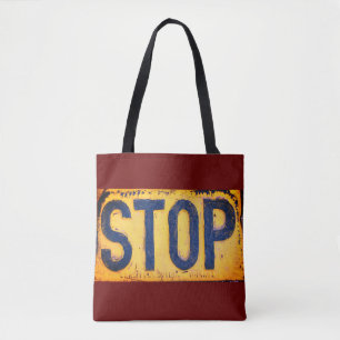 STOP Sign Canvas tas