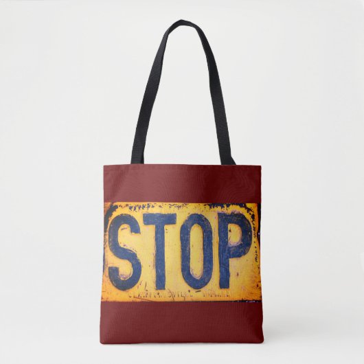 STOP Sign Canvas tas (Voorkant)