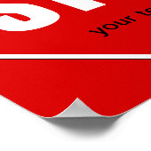 Stop Sign Custom 12 x 12 Poster (Coin)