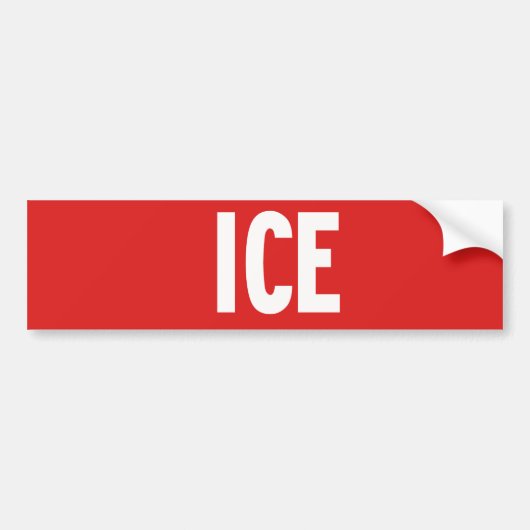stop sign ice bumpersticker (Voorkant)