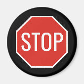 STOP Sign Magnet Magneet (Voorkant)