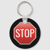 STOP Sign Sleutelhanger (Voorkant)