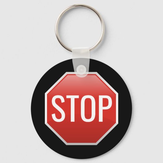 STOP Sign Sleutelhanger (Voorkant)