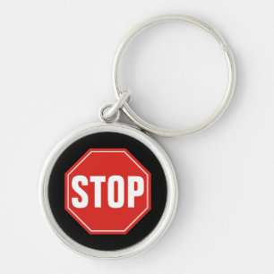 STOP Sign Sleutelhanger