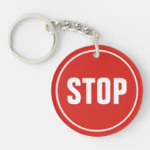 STOP Sign Sleutelhanger (Voorkant)