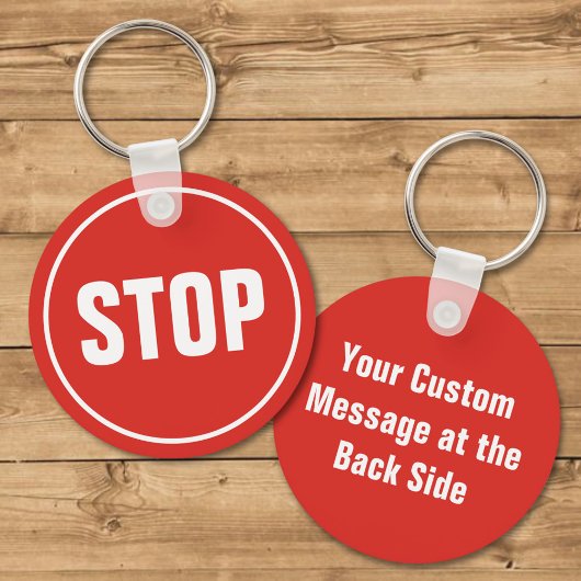 STOP Sign Sleutelhanger