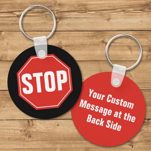 STOP Sign Sleutelhanger