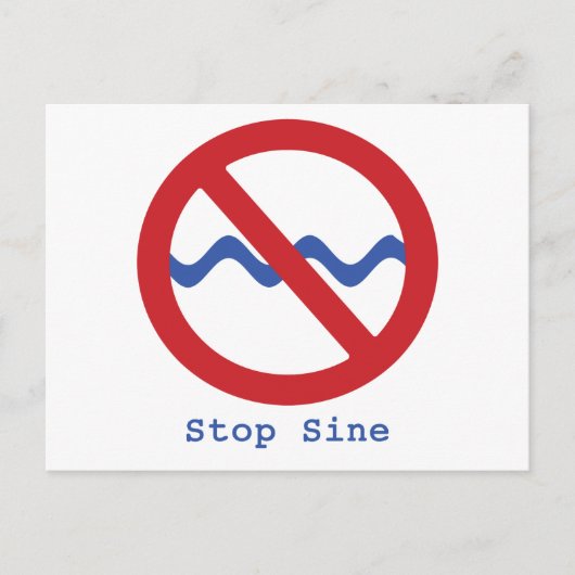 Stop sinus Briefkaart (Voorkant)