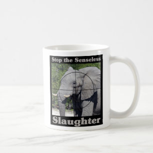 Stop slachting-olifant koffiemok