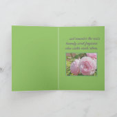 "STOP...SMELL...AND REMEMBER THE ROSE'S SWEET ..." KAART (Binnen)