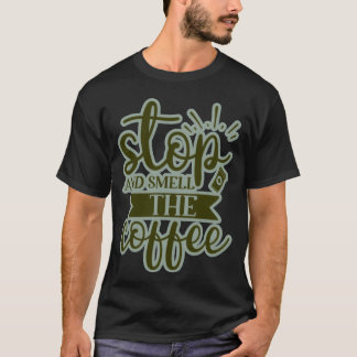 Stop smell the coffee boy t-shirt