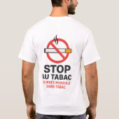 "Stop Smoking" T-Shirt Design – No Tobacco  (Dos)