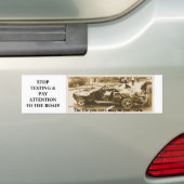 Stop Sms'en! Bumpersticker (Op auto)
