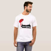 Stop Snitchin - Gepersonaliseerd wit t la T-shirt (Voorkant volledig)