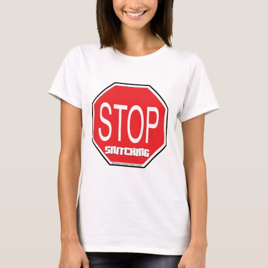 Stop Snitching T-shirt (Voorkant)