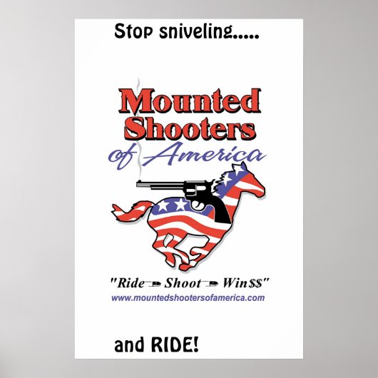 Stop Sniveling-MSA Poster (Voorkant)