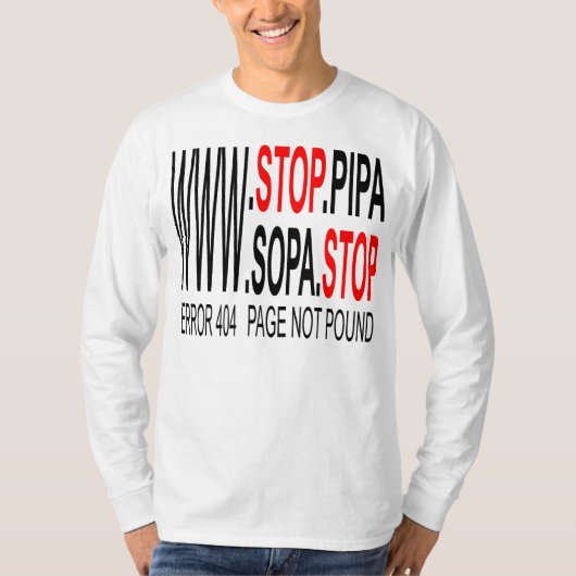 Stop SOPA & PIPA T-shirt (Voorkant)
