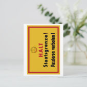 Stop Staatsgrenze! Berlijnse muur, Duitsland Briefkaart (Staand voorkant)