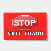 Stop Stemfraude Badge (Achterkant)