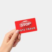 Stop Stemfraude Badge (Handheld)