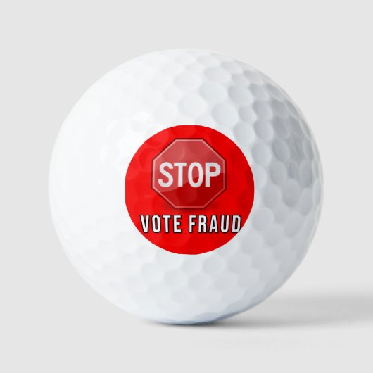 Stop stemfraude golfballen (Voorkant)