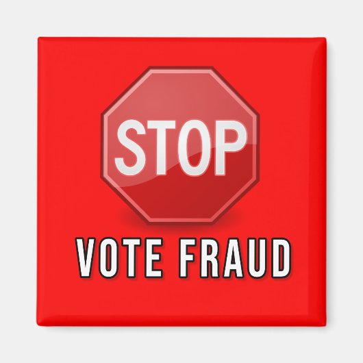 Stop stemfraude magneet (Voorkant)