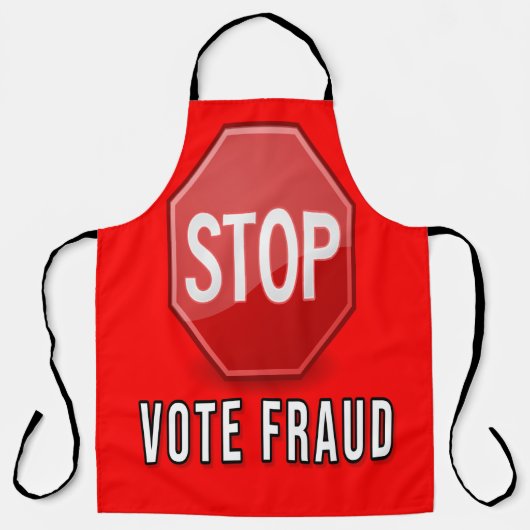 Stop stemfraude schort (Voorkant)